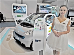 ZTEが開発したテレマティックスシステムを搭載したデモカー