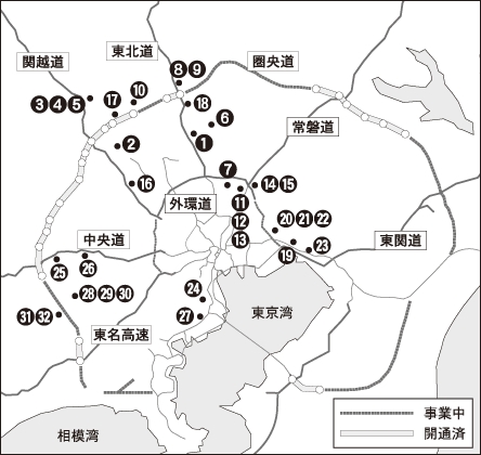 首都圏で計画されている大型物流施設