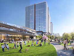 「OIMACHI TRACKS SHOPS ＆ RESTAURANTS」はアウトモール型SCとして開業する（完成イメージ）