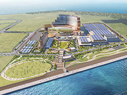 「大阪IRプロジェクト」の完成イメージ（MGM大阪（株）提供）