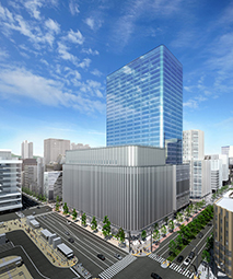JR札幌駅南口で延べ20万m²超を計画する「北4西3地区」の完成イメージ