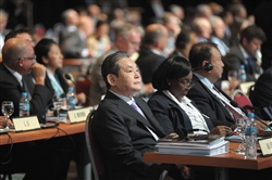 2013年のIOC総会に出席した李健熙（イ・ゴンヒ）会長