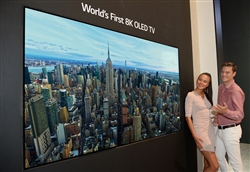 LGエレクトロニクスが発表した88型8K有機ELテレビ
