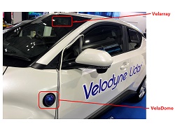 Velodyne LiDAR搭載デモ展示（オートモーティブワールド2020にて）