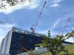 関西電力サイラスワンのDC建設現場