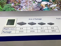 4in1パッケージはミニLEDディスプレーの製造難易度を大きく下げそうだ（写真はエピスターの開発品）