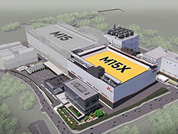 クリーンルームなどインフラ整備も一部制約条件に（写真はSKハイニックスのM15X）
