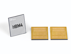 26年からHBM4の採用が本格化（写真：SKハイニックスのHBM4）