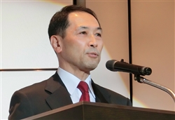 日本スペリア社　代表取締役社長の西村哲郎氏の挨拶