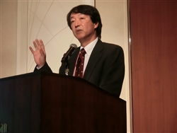 ソニー半導体の生産を陣頭指揮する上田康弘氏（ソニーセミコンダクタマニュファクチャリング社長）