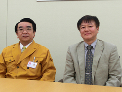 神澤氏（左）と石坂氏